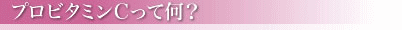 プロビタミンCって何？